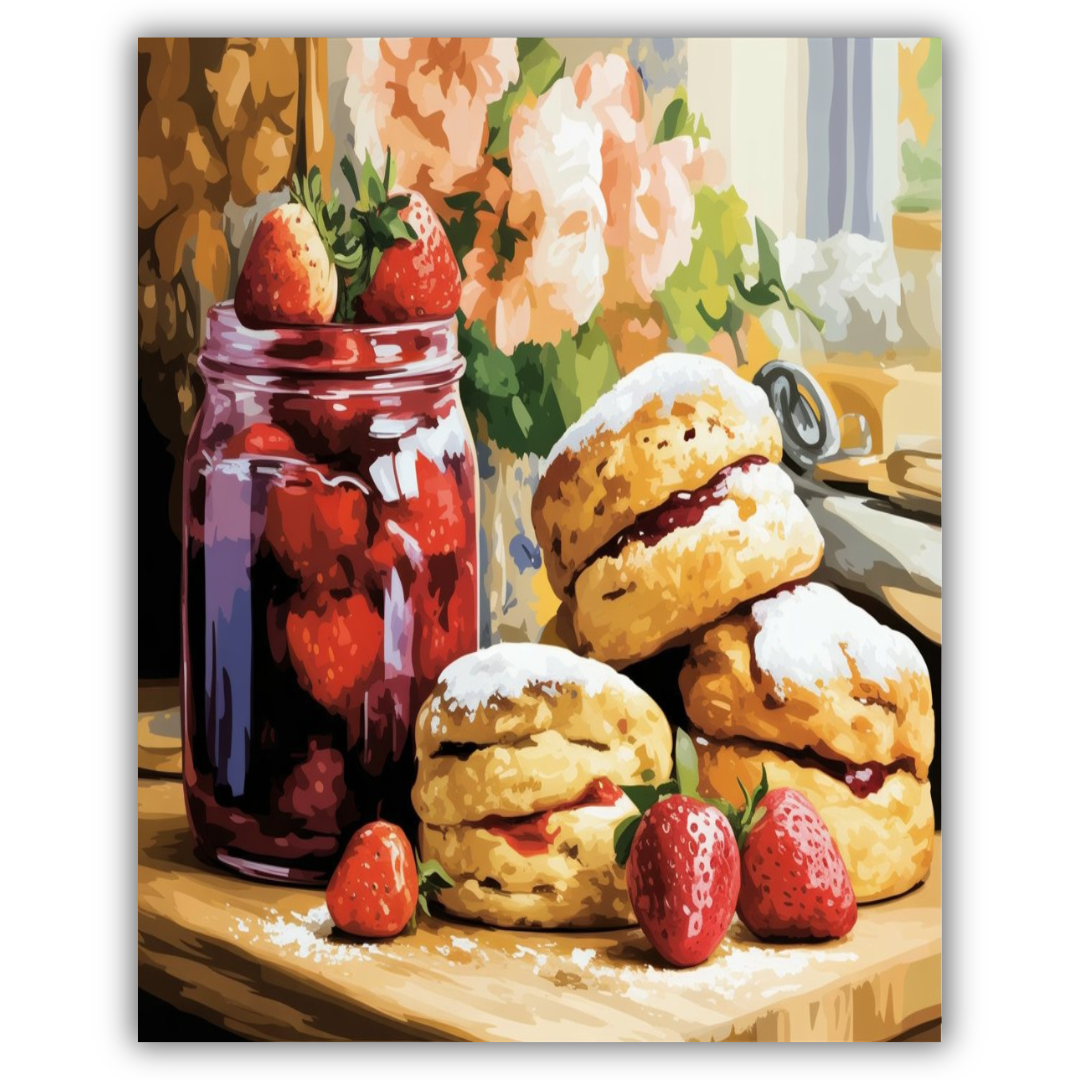 Strawberry Jam Scones