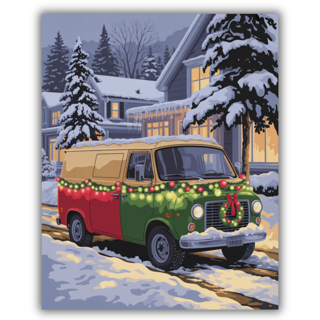 Holiday Snow Van