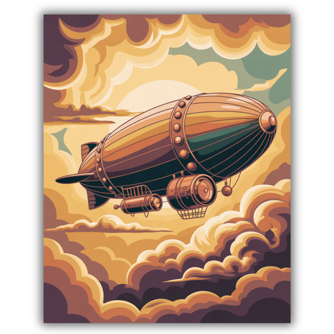 Golden Cloud Airship