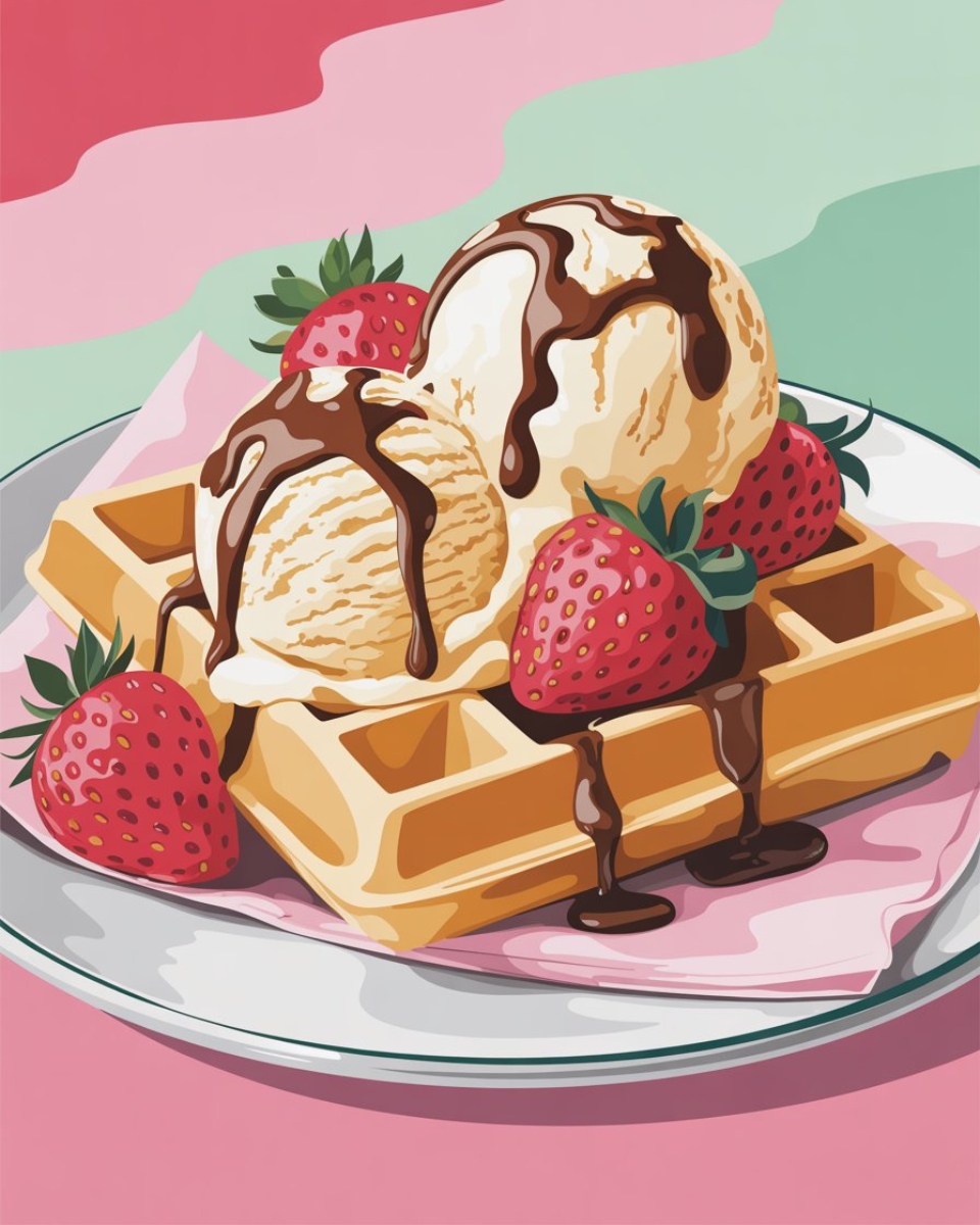 Berry Waffle