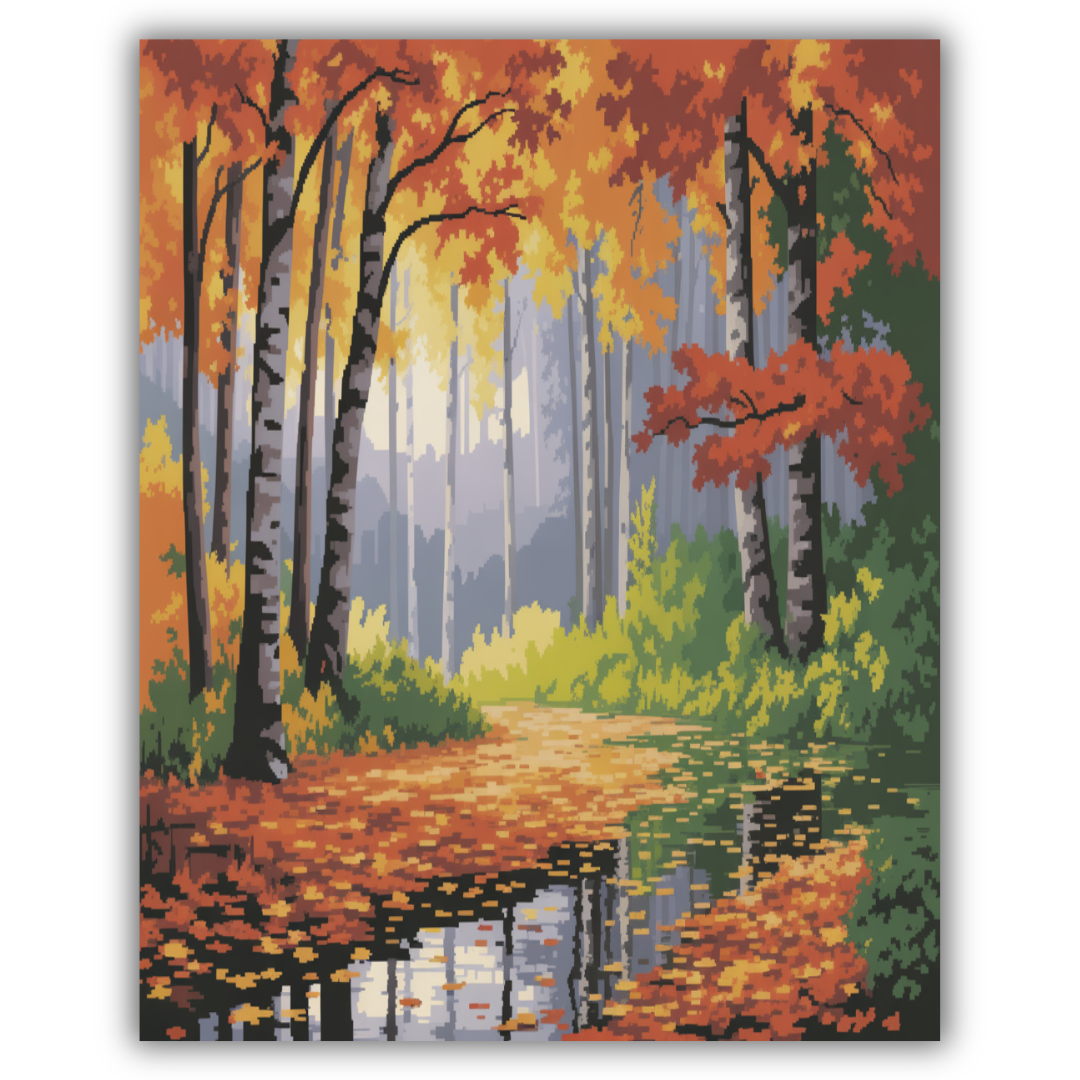 Amber Forest Stillness