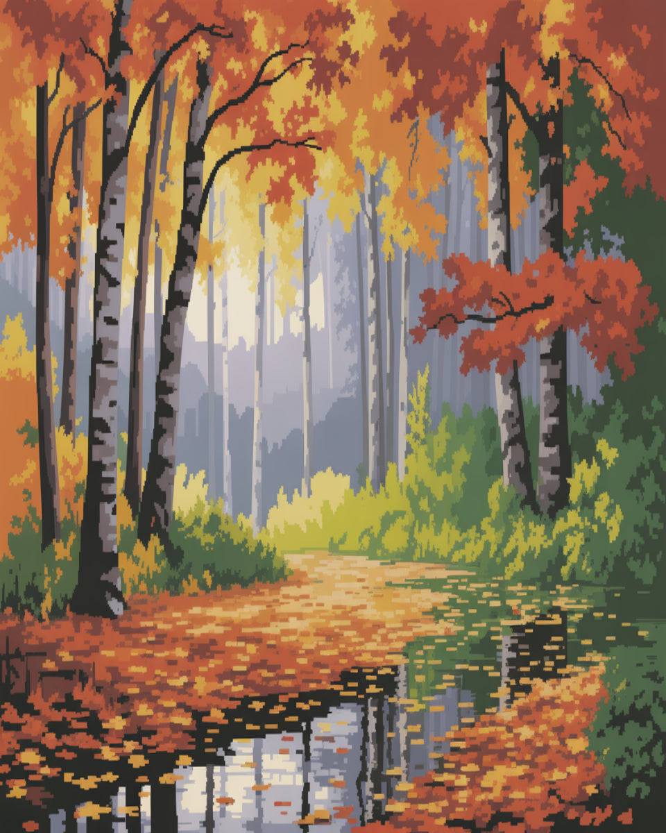 Amber Forest Stillness