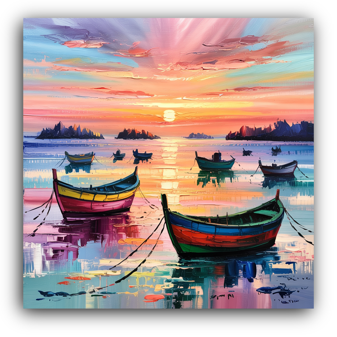 Boats at Radiant Dusk