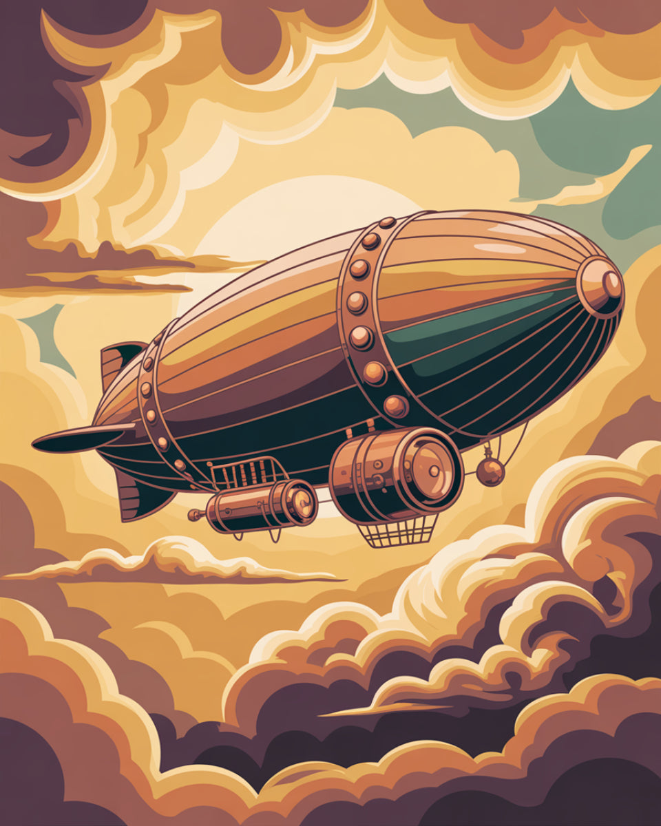 Golden Cloud Airship