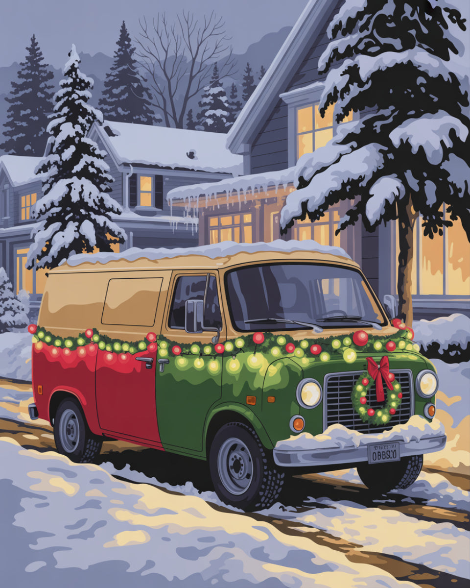 Holiday Snow Van