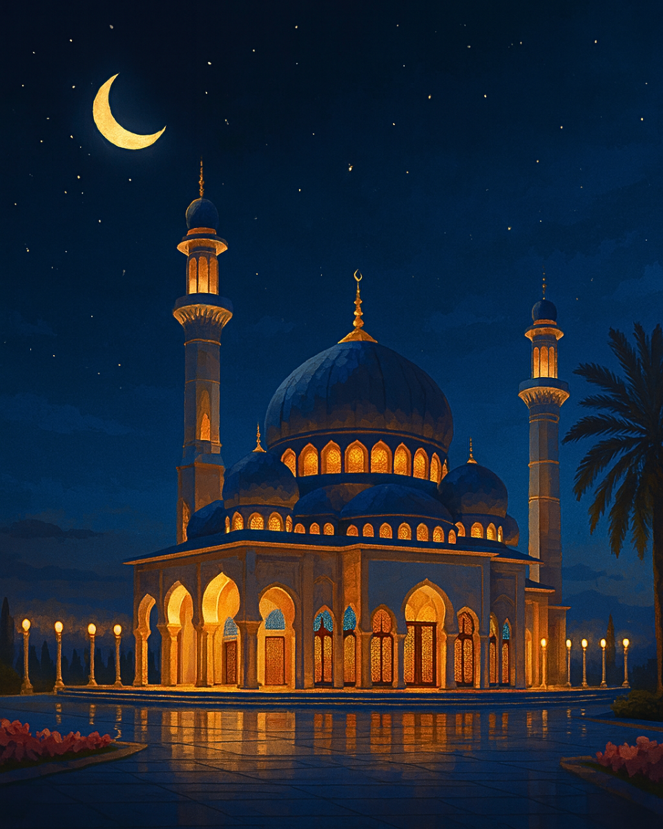 Moonlit Mosque