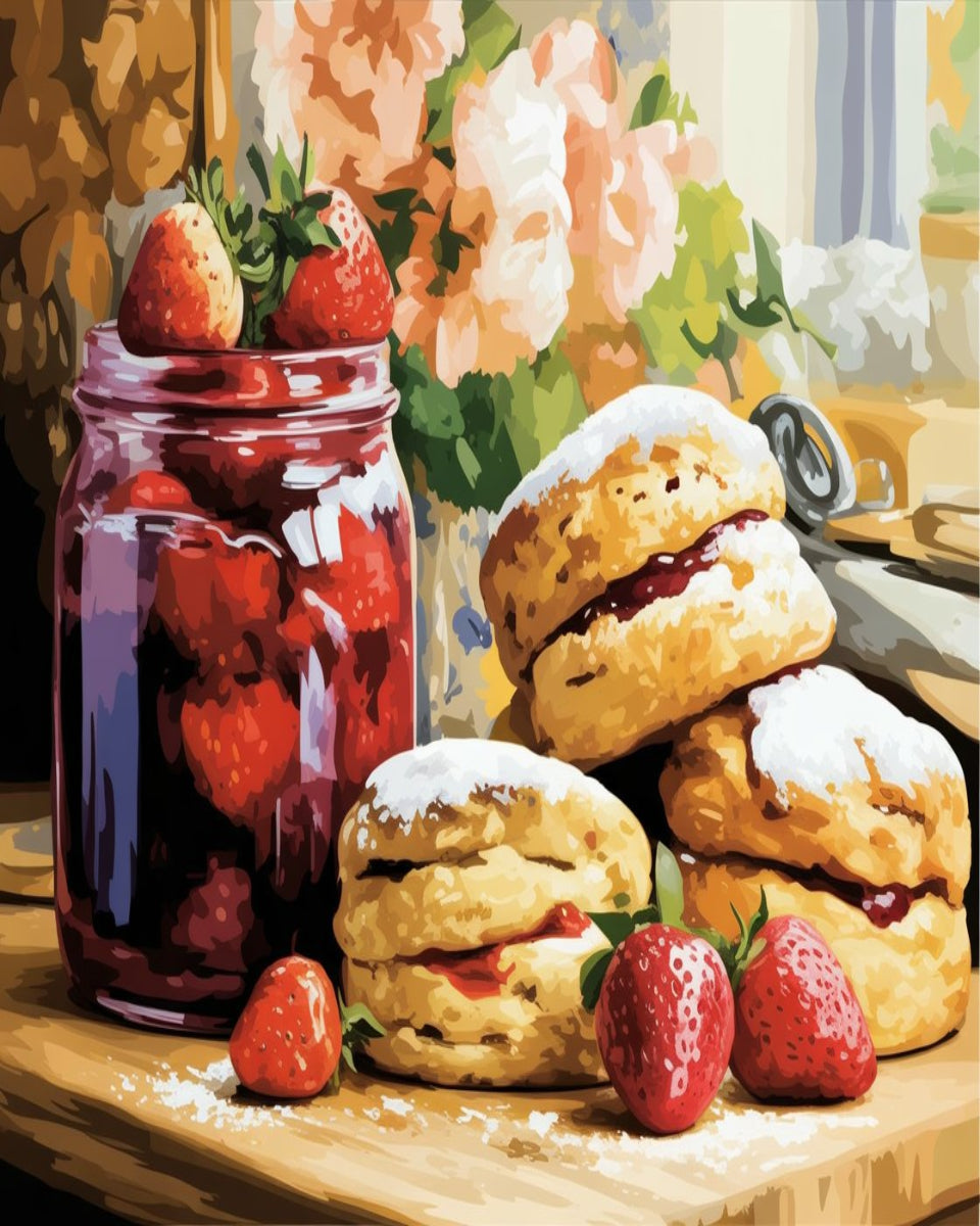 Strawberry Jam Scones