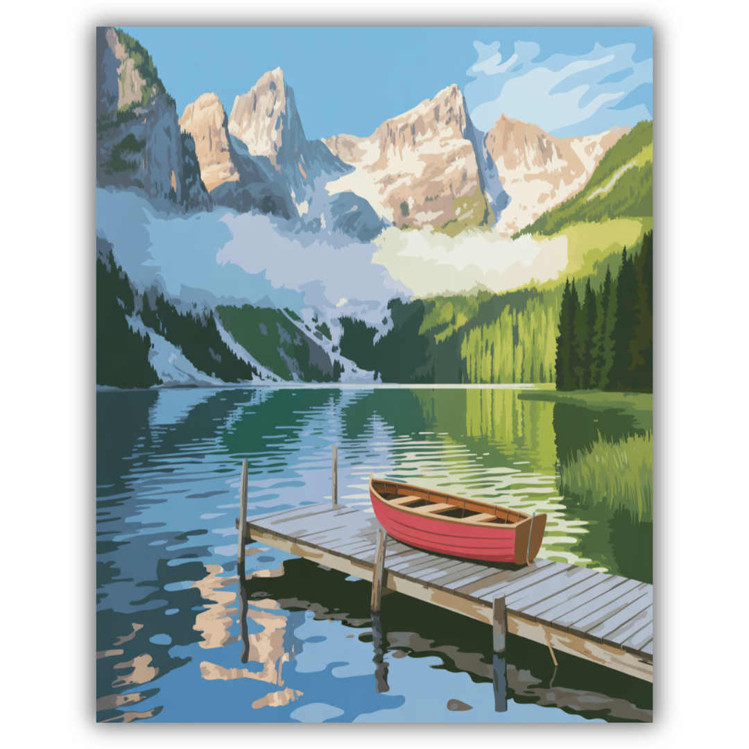 Tranquil Mountain Lake
