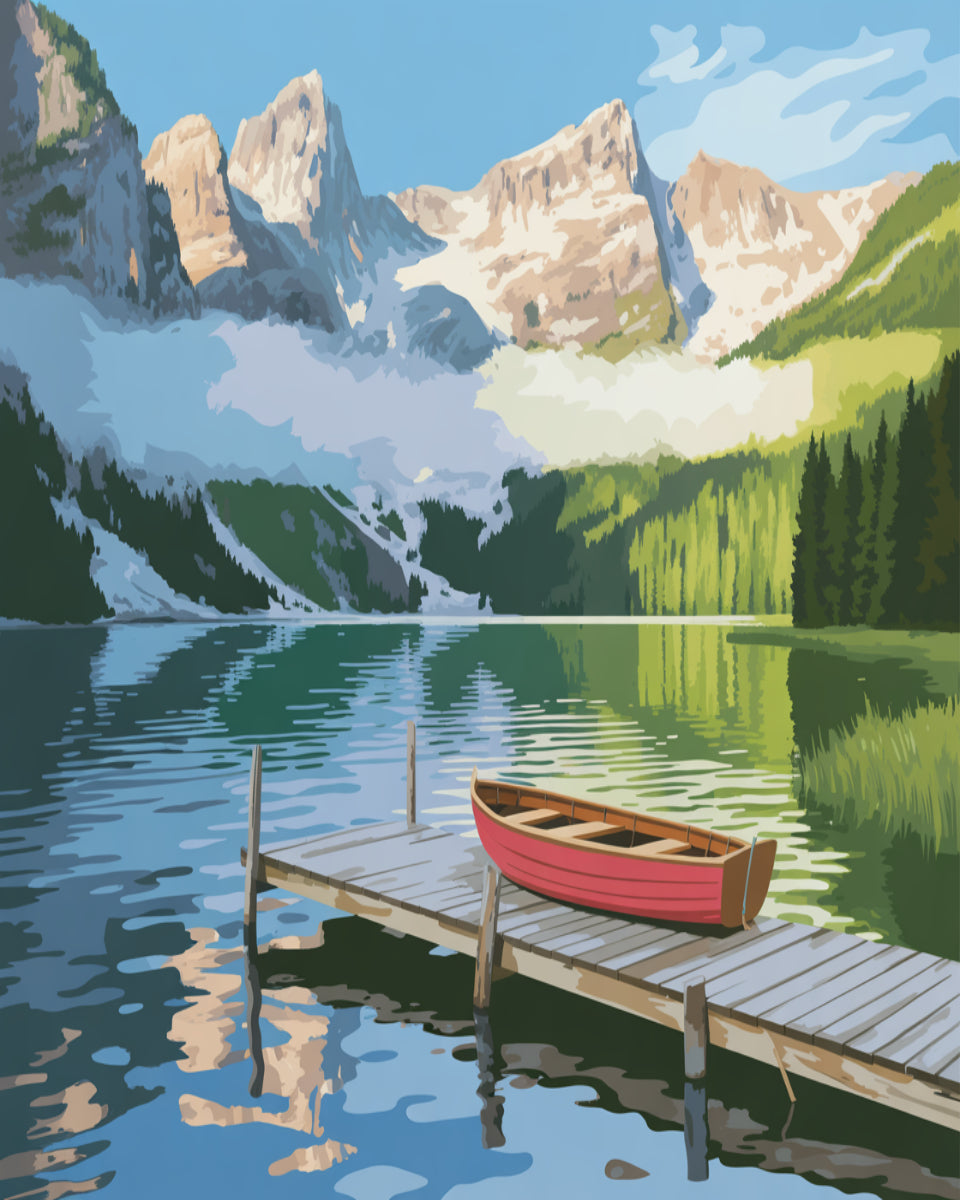 Tranquil Mountain Lake