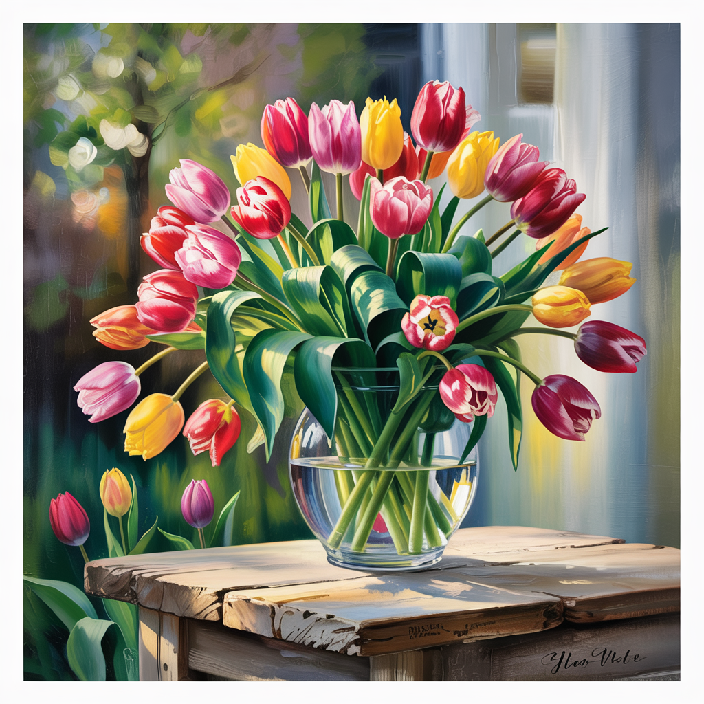 Tulips of the Golden Hour