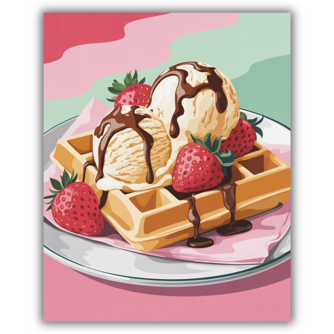 Berry Waffle