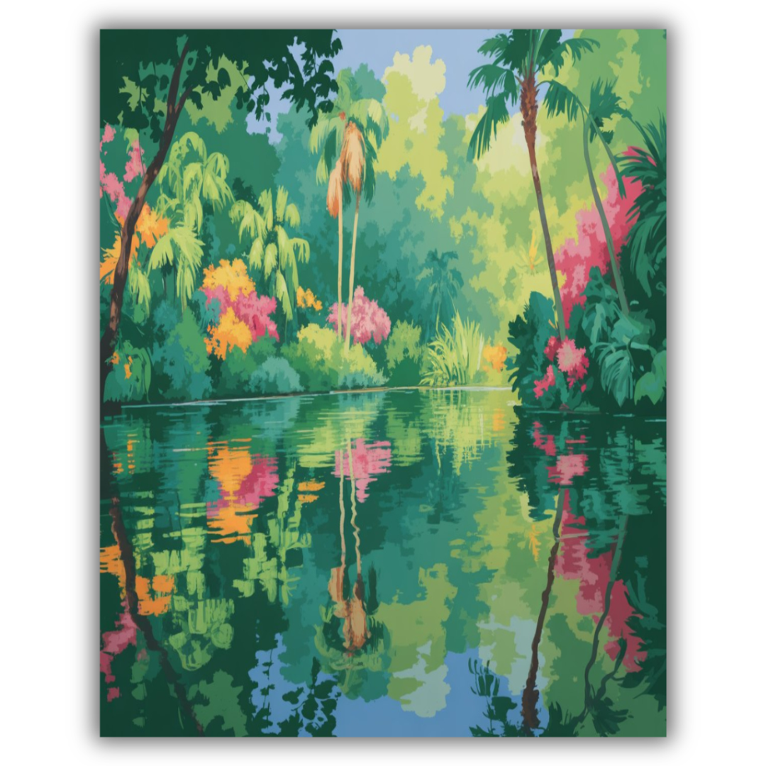 Reflecting Palms