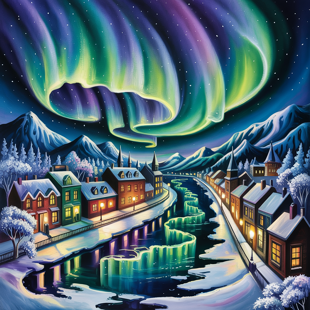 Aurora Over Ice