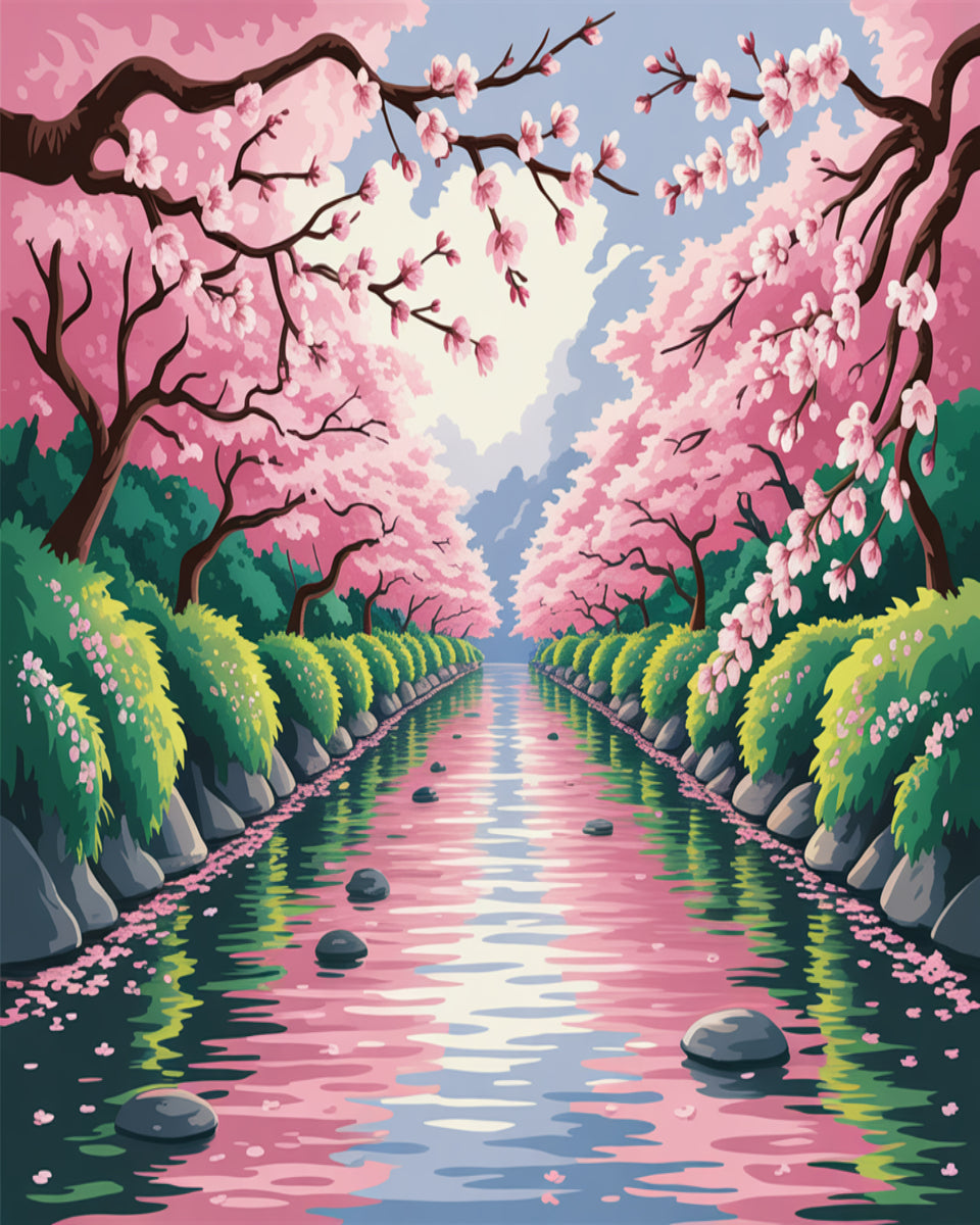 Cherry Blossom River
