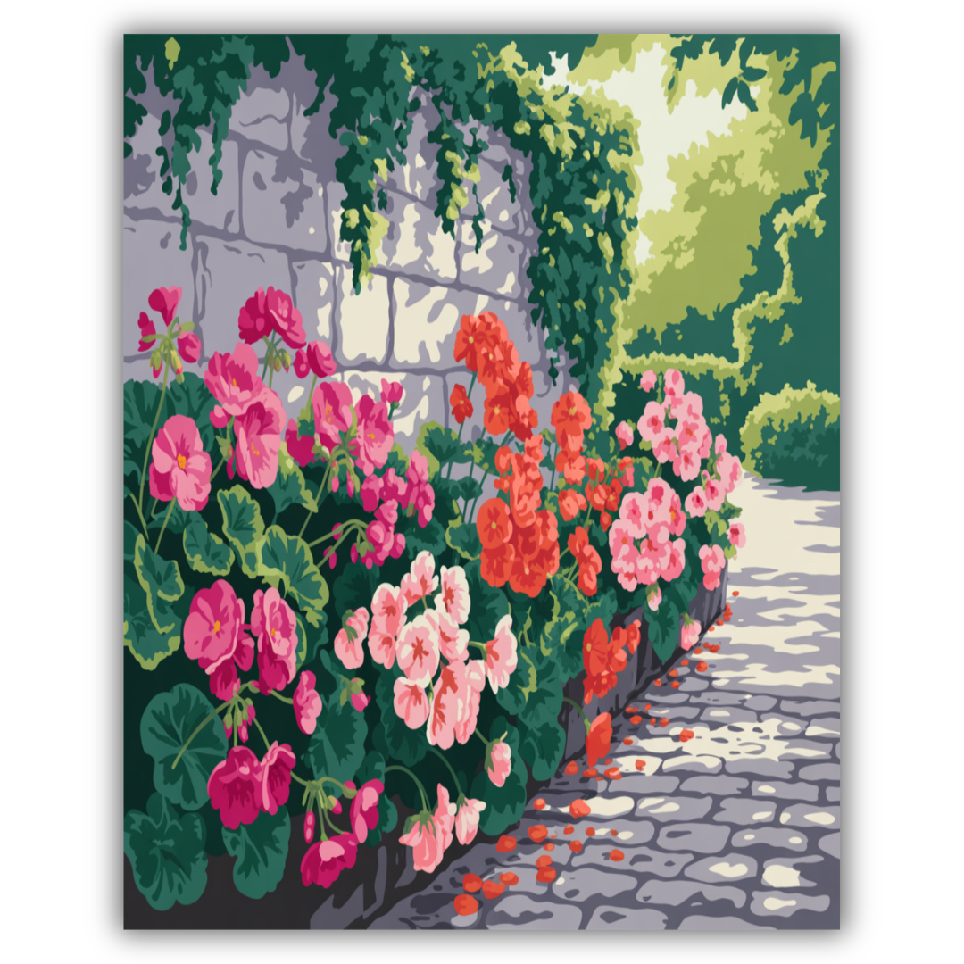 Cobblestone Blossom Path