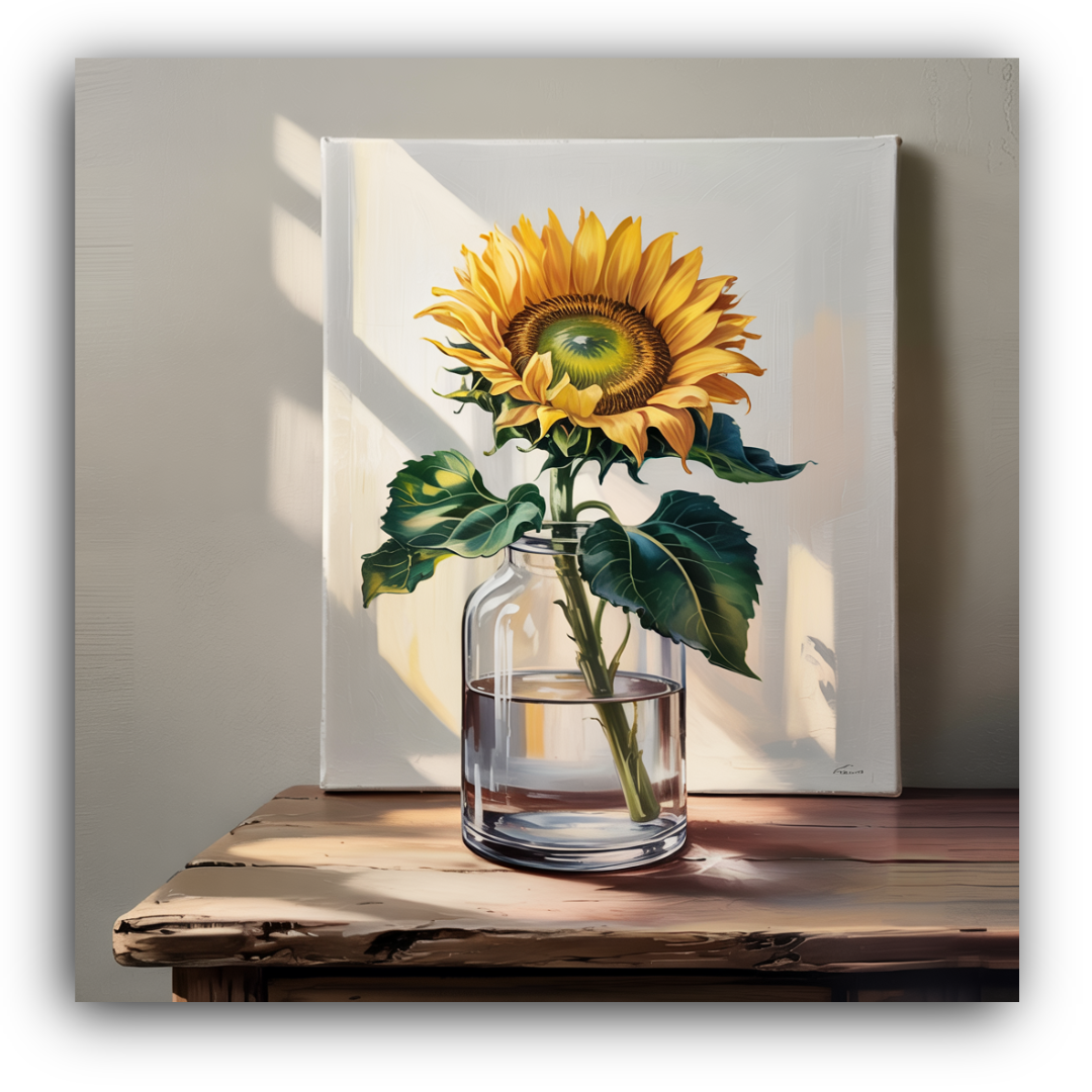 Golden Sunflower Solitude