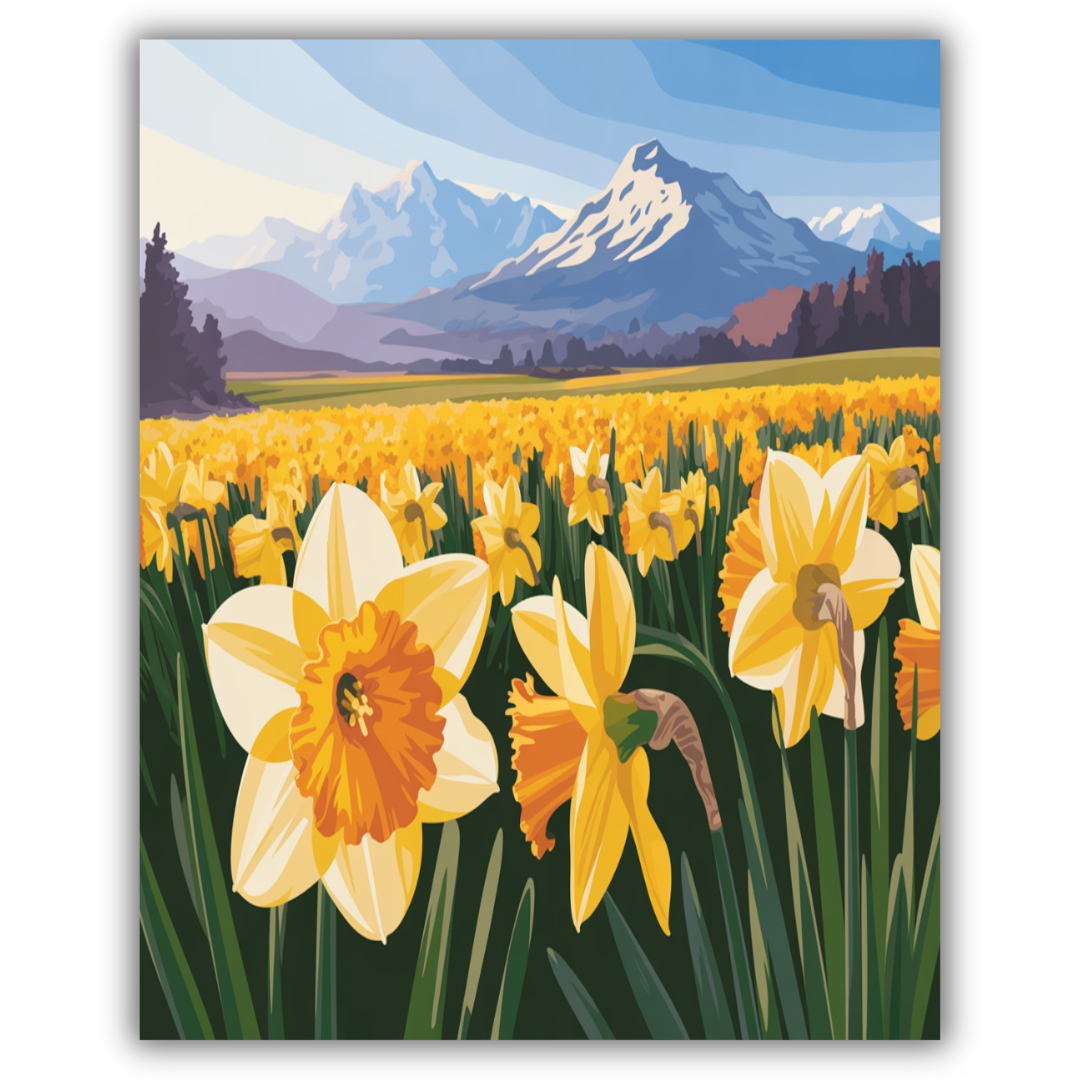 Golden Daffodil Field