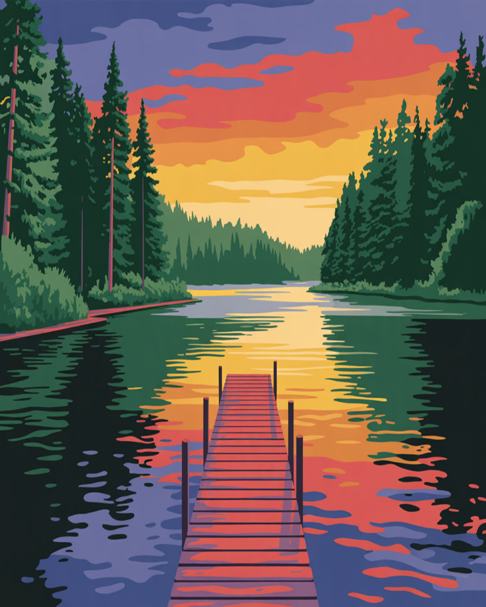 Lakeside Evening Light