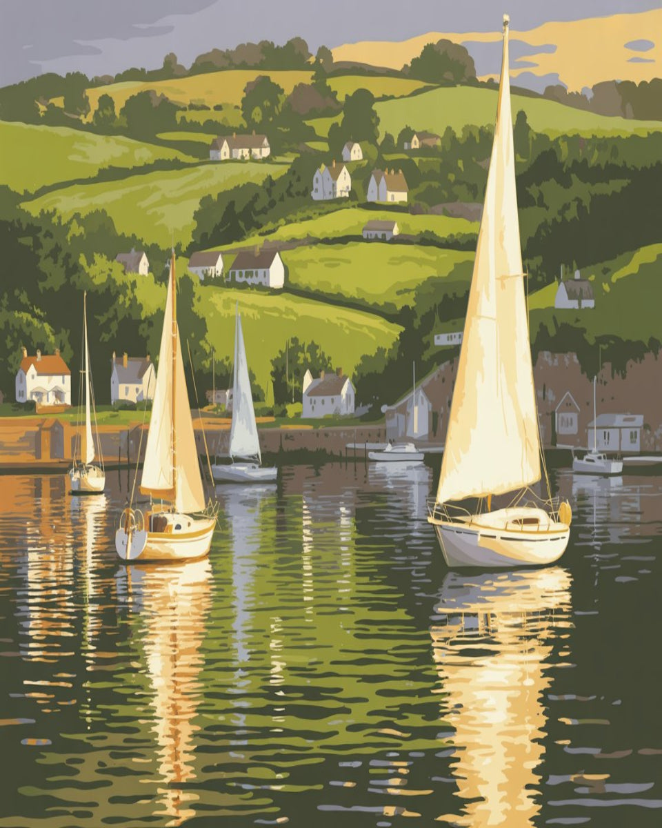 Lakeside Sailboats