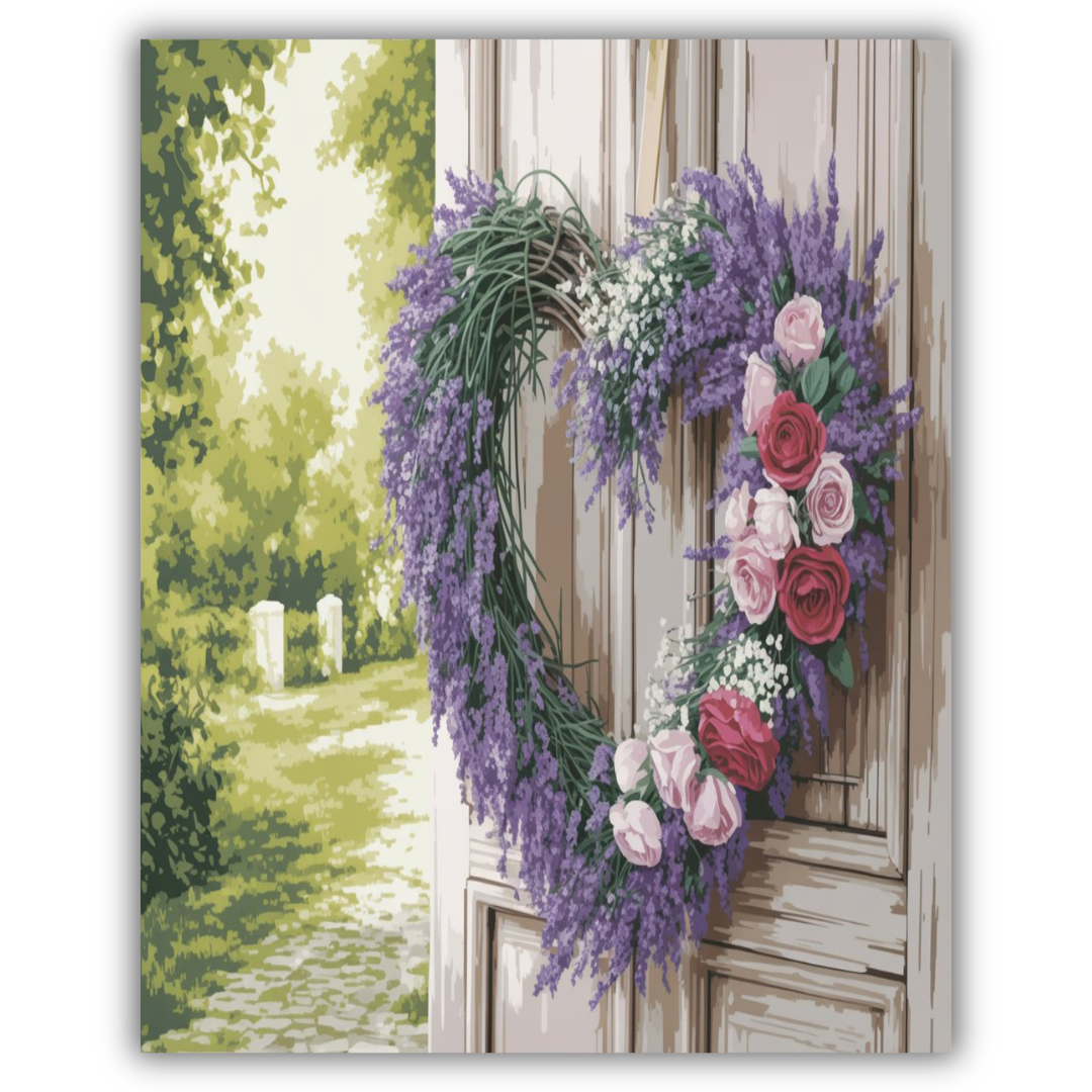 Lavender Love Wreath
