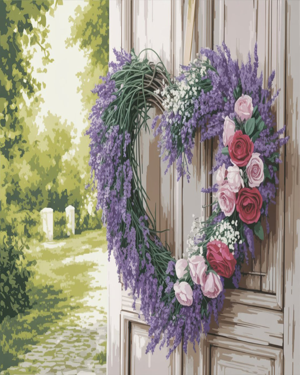 Lavender Love Wreath