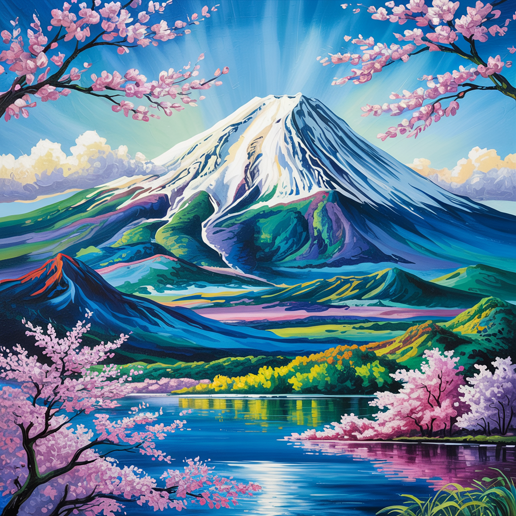 Mount Fuji in Bloom