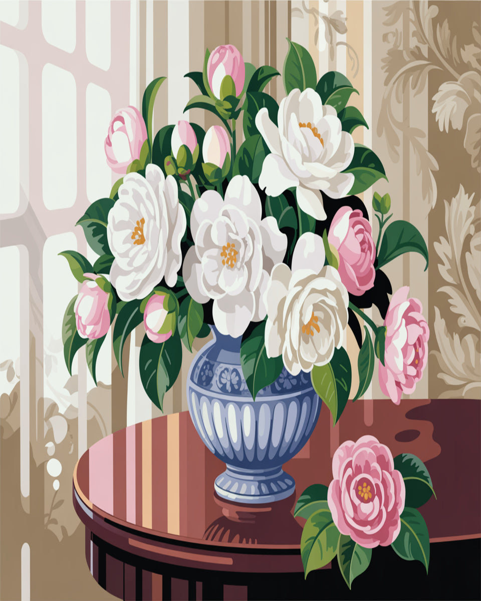 Peony Porcelain Charm