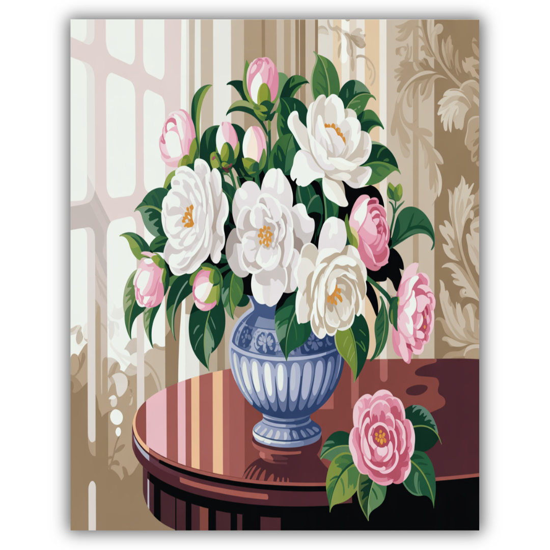 Peony Porcelain Charm