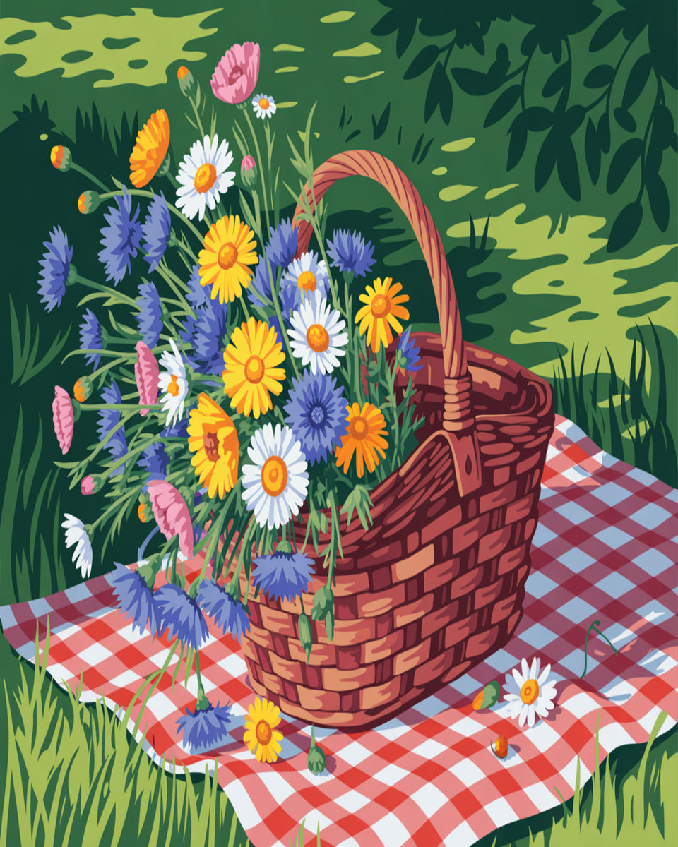Picnic Flower Basket