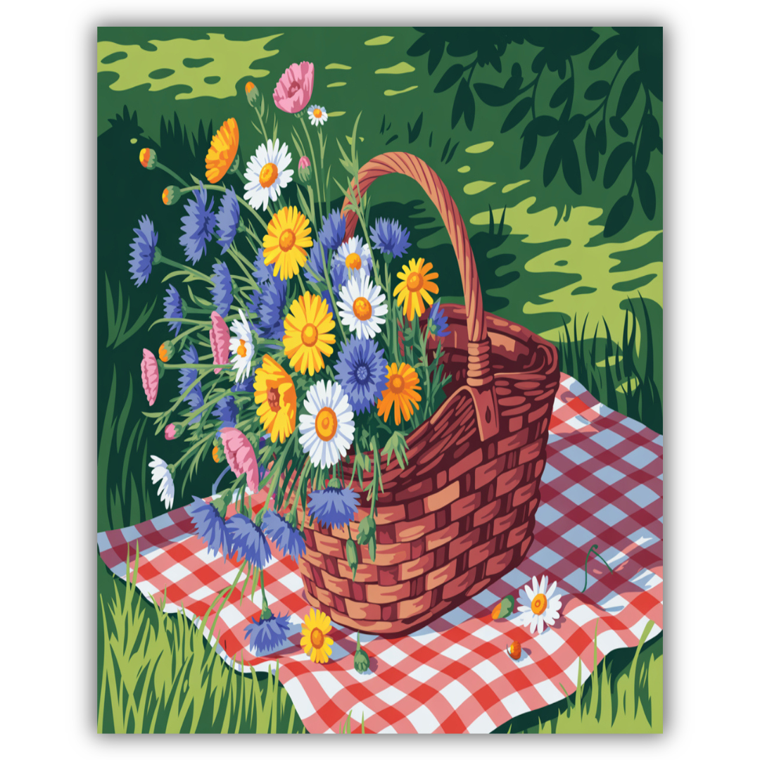 Picnic Flower Basket