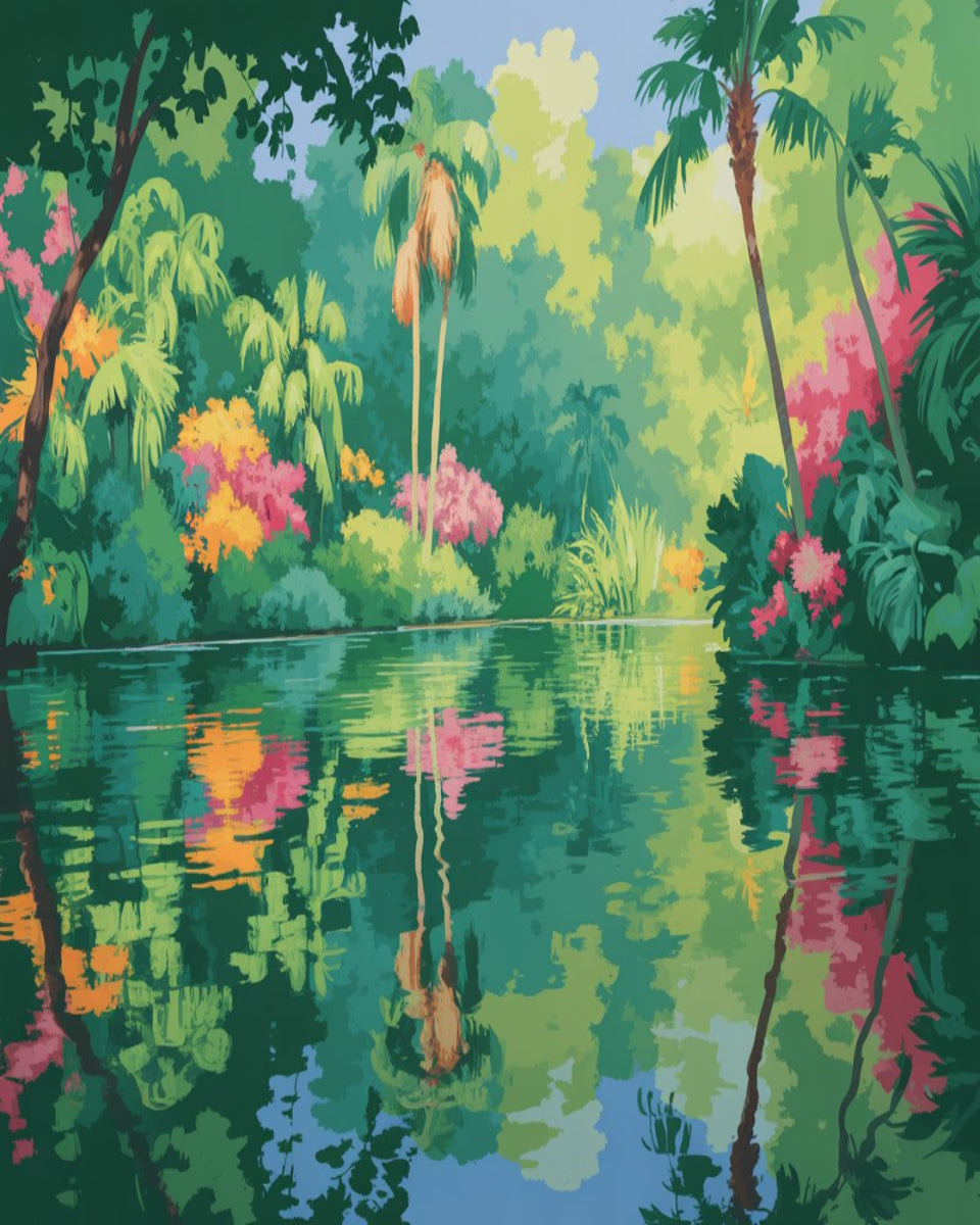 Reflecting Palms