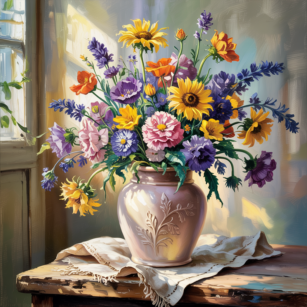 Sun-Kissed Meadow Blooms