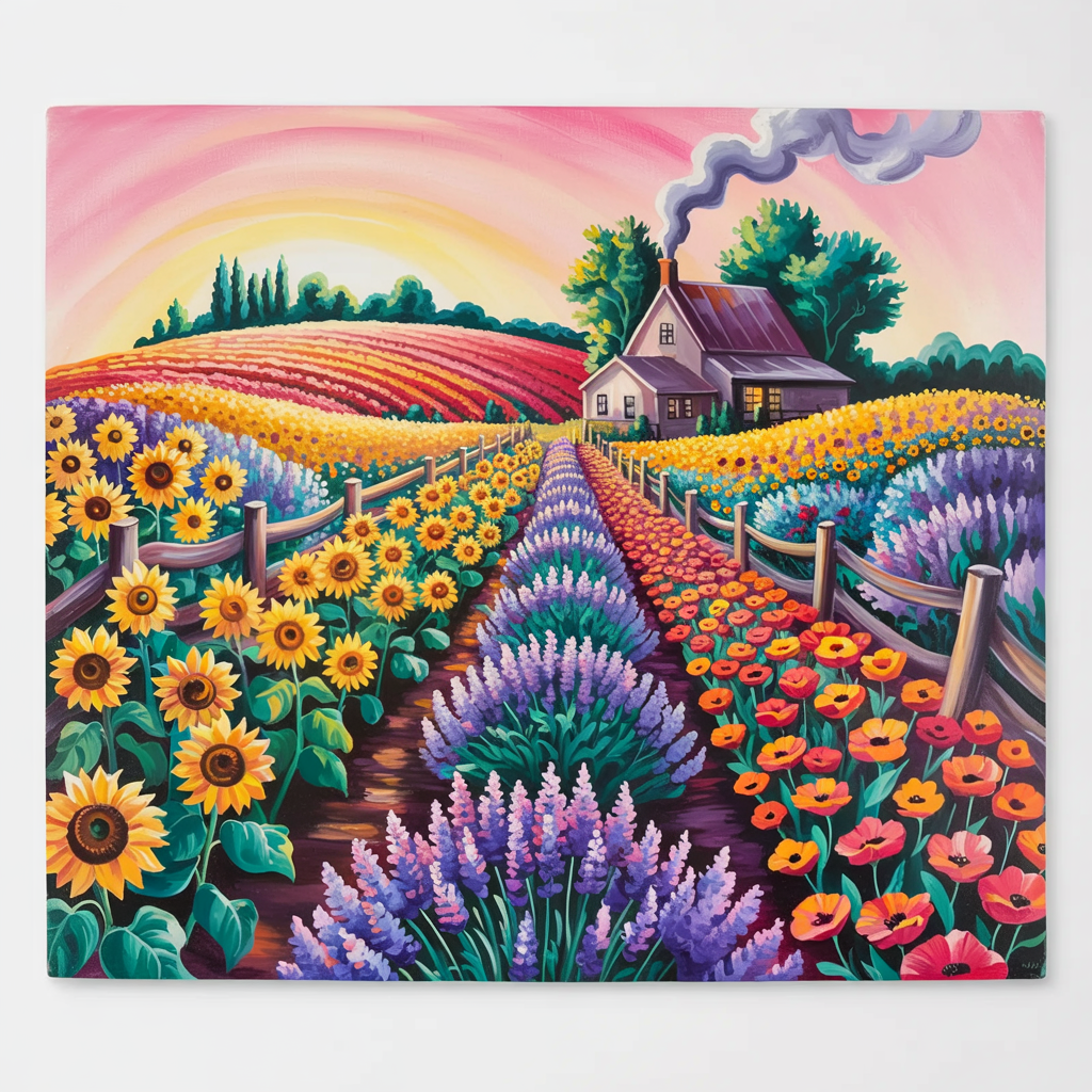 Sunset Fields Forever
