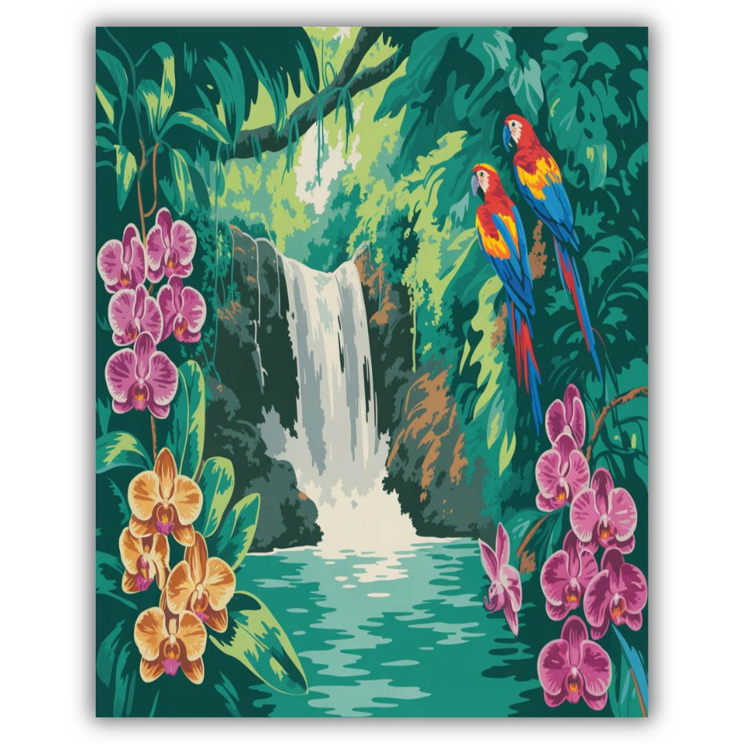 Tropical Bloom Falls