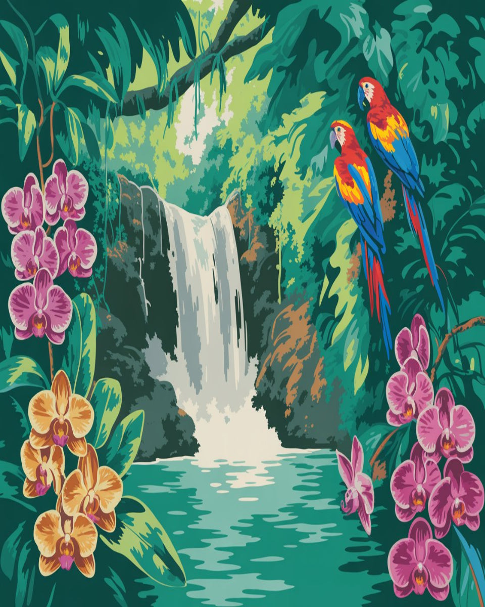 Tropical Bloom Falls