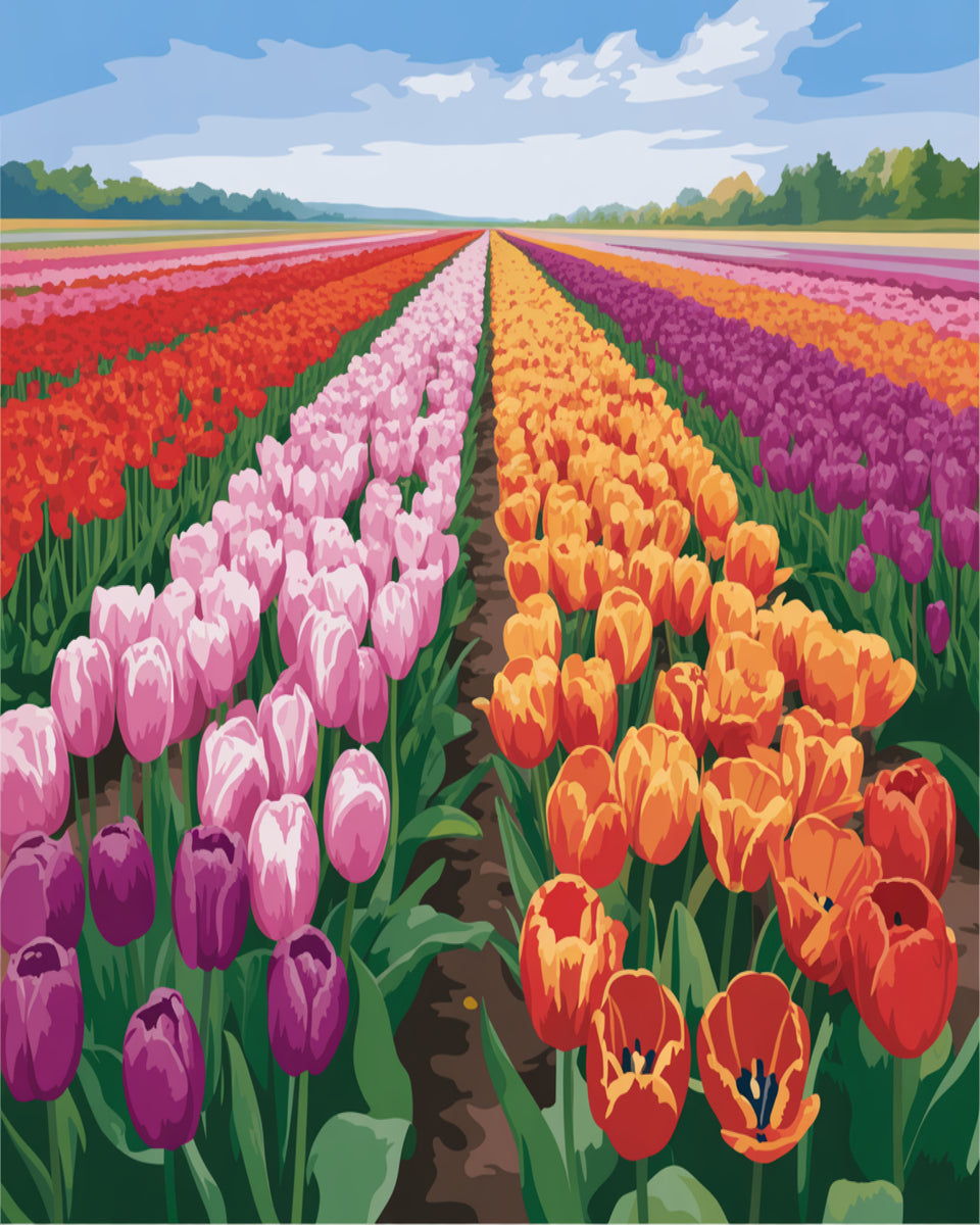 Vibrant Tulip Lane