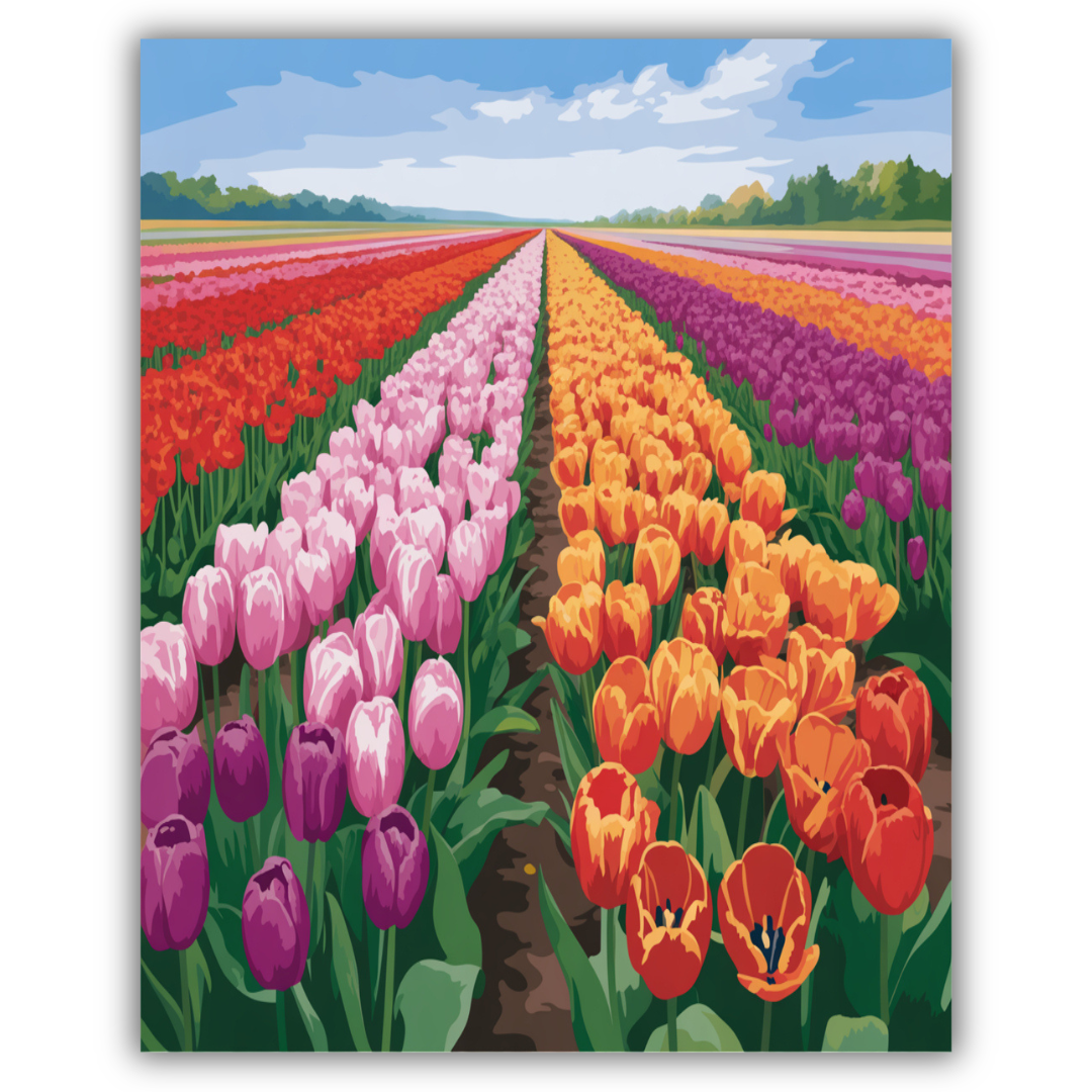 Vibrant Tulip Lane