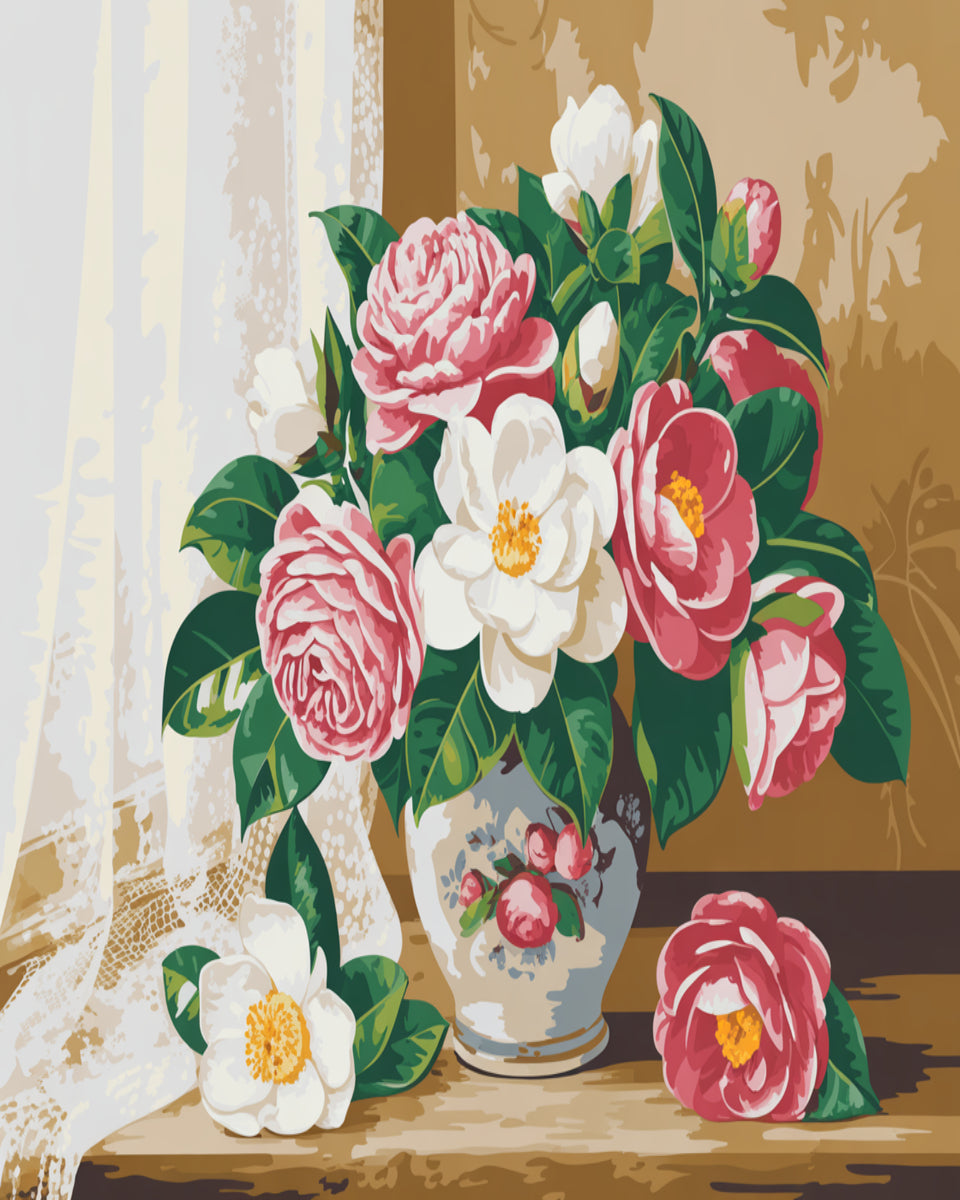 Vintage Camellia Charm
