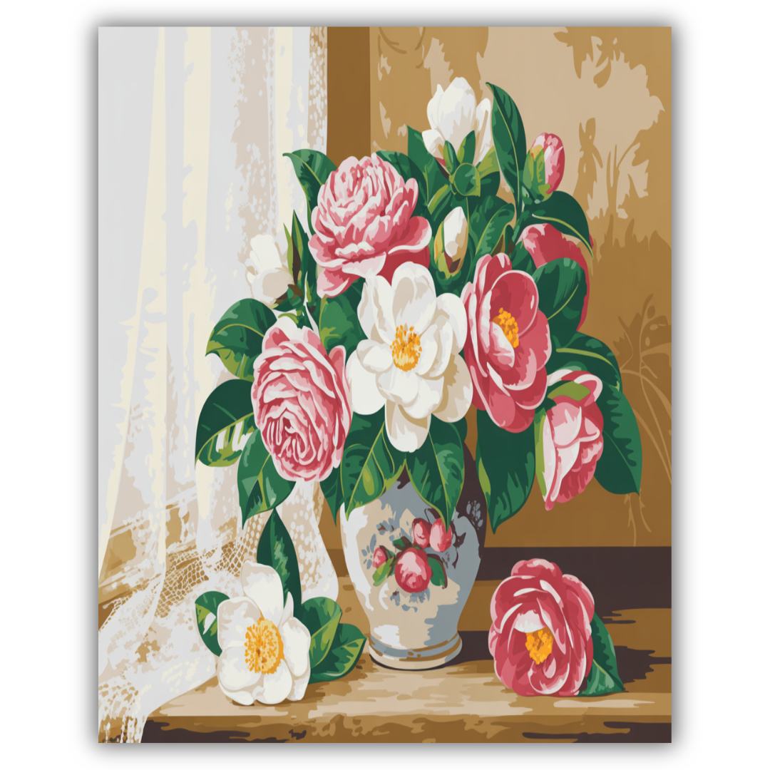 Vintage Camellia Charm
